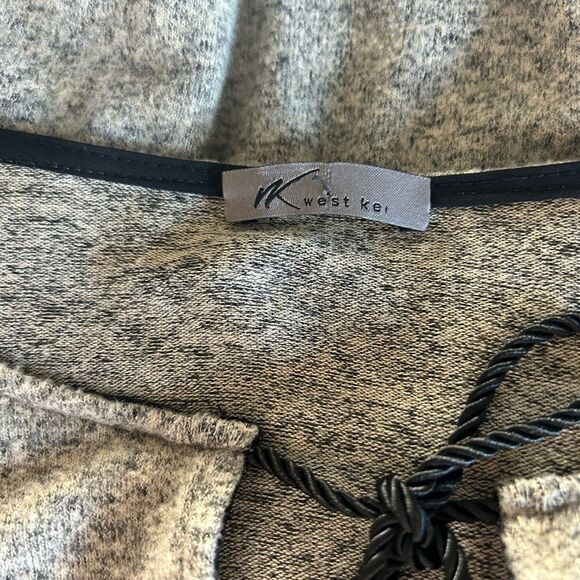 West Kei Poncho Tan & Black Size M - Picture 4 of 4